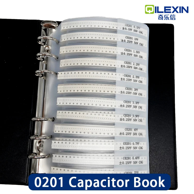 Capacitors Kit SMD Capacitor Sample Book 0201 0402 0603 0805 1206 Assortment Pack 80/90/92values DIY 25 50 pcs