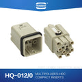 HDXBSCN Industrial Connector Rectangular Connector Heavy Duty Connector HDC HQ-012/0-MC/FC 12 core 10A waterproof aviation plug