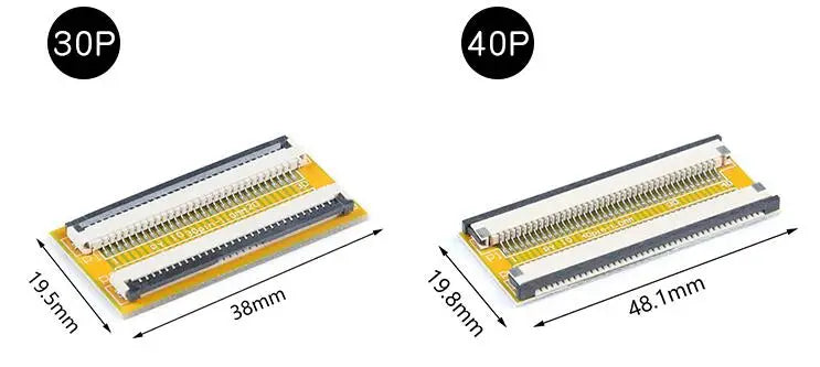 10PCS/1PC FPC FFC Flexible Flat Cable Extension Board 0.5mm 1mm Pitch 4Pin 5 6 7 8 9 10 12 14 15 16 20 30 40 50 60 PIN Connector