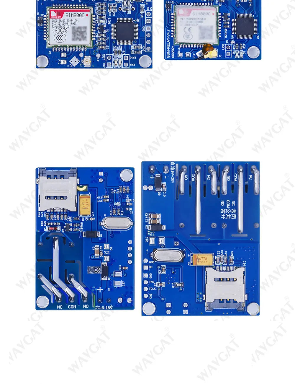 1/2 Channel Relay Module Sms Gsm Remote Control Switch Sim800C Stm32F103C8T6   for Greenhouse Oxygen Pump