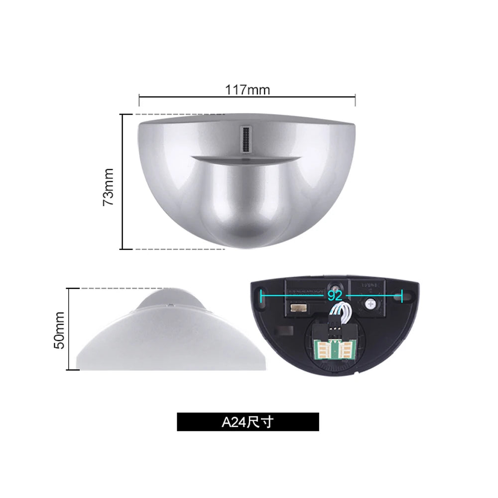 24G 3.5m detection 4X2m covering Automatic Gate door microwave motion sensor detector sliding swing door sensor