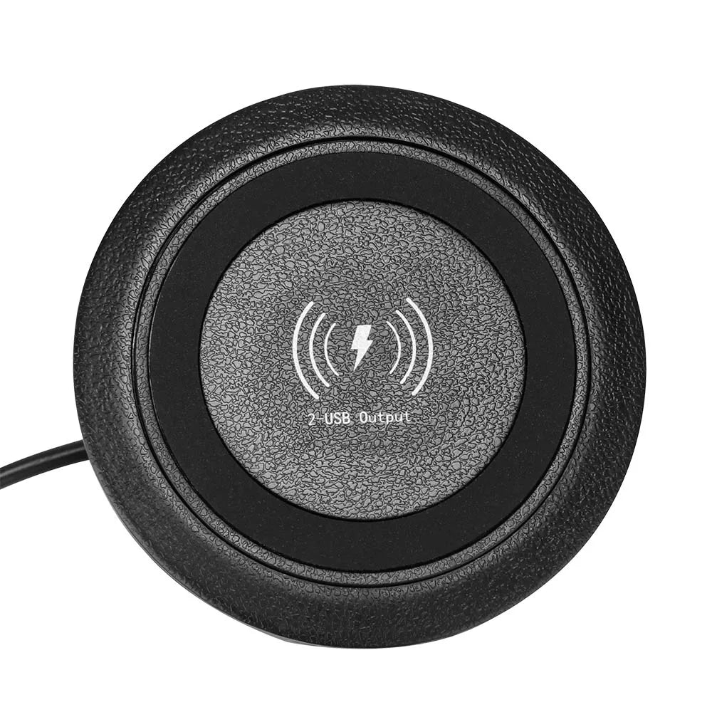 Fast Wireless Charger Pop-up Desktop Embedded Fast Wireless Charger With USB Port 30W Universal For Iphone Xiaomi Smartphone