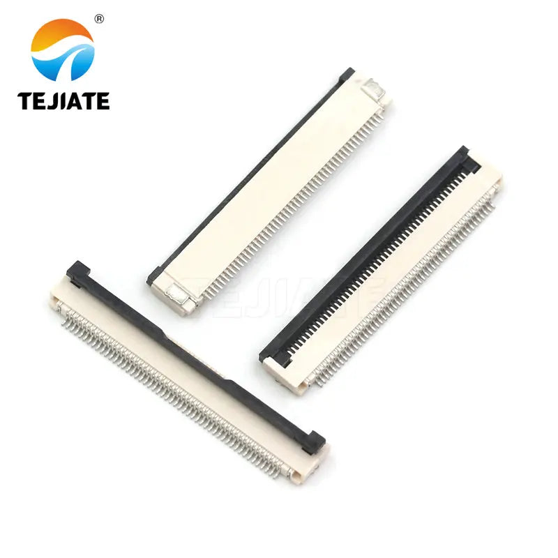 10PCS FFC/FPC Connector Flat Cable Socket 0.5MM Adapter 24/26/28/30/32/34/40/45/50/54/60P Down Flip Type Plug Kit