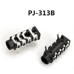 5PCS 3.5MM Headphone Jack Audio Video Female Dual Channel Stereo Jack Socket Stereo Solder Panel Mount PJ313 PJ320 PJ325 PJ326