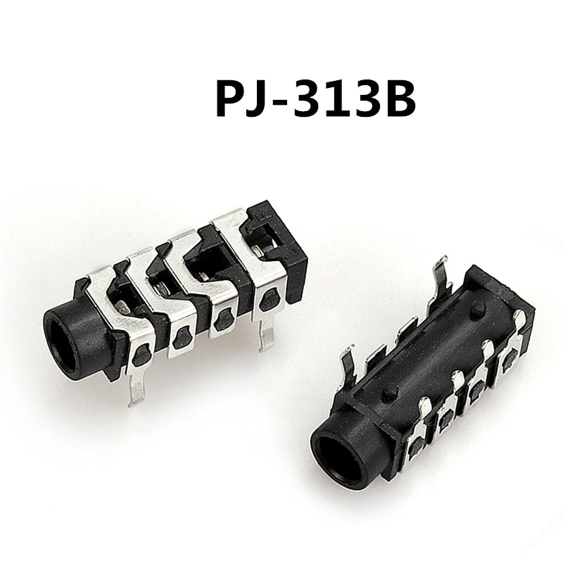 5PCS 3.5MM Headphone Jack Audio Video Female Dual Channel Stereo Jack Socket Stereo Solder Panel Mount PJ313 PJ320 PJ325 PJ326