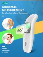 Cofoe Digital Infrared Thermometer Forehead Ear Non-Contact medical Termometro LCD Body Fever Baby/Adult Temperature measure