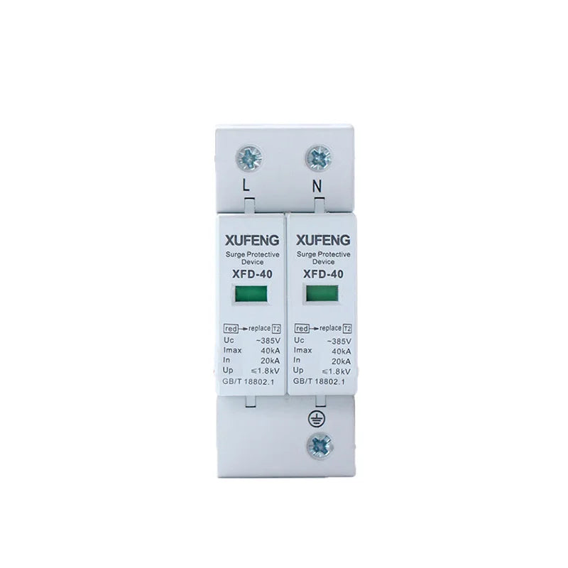 1PCS 1P 2P 3P 4P House Lightning Surge Protector Protective Low-voltage Arrester Device 380V Lightning Protection Device