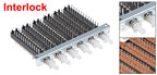 1Pc Interlock/Latching Push Button Switch Piano Type 6/12/18/24Pin 1/2/3/4/5/6/7/8 Row Straight Through Hole Straight Key Switch