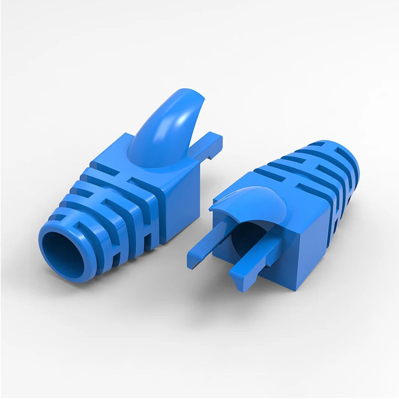 (50pcs/pack) Network RJ45 Cable Boots Plastic Protective Sleeve Strain Relief For Cat5e Cat6 Modular Plug Protection