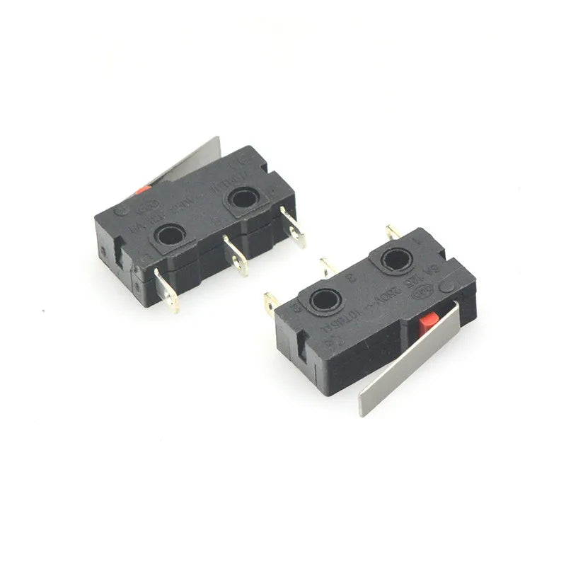 10 PCS Micro Switch 2/3Pin NO/NC Mini Limit Switch 5A 250VAC KW11-3Z Roller Arc lever Snap Action Push Micro switches