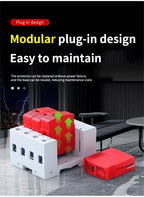 1PCS 1P 2P 3P 4P House Lightning Surge Protector Protective Low-voltage Arrester Device 380V Lightning Protection Device
