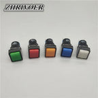 16mm LA16-11D LED Push Button Switch  Self-locking/Latching Self-reset/Momentary 5 Pin 5A/250VAC Blue Green Red Yellow White