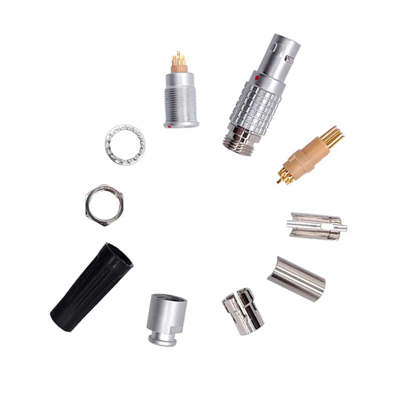 1Set 0B Connector 2 3 4 5 6 7 9 Pin FGG Plug For Sound Device Metal Circular  Plug Cable Connector EGG Socket