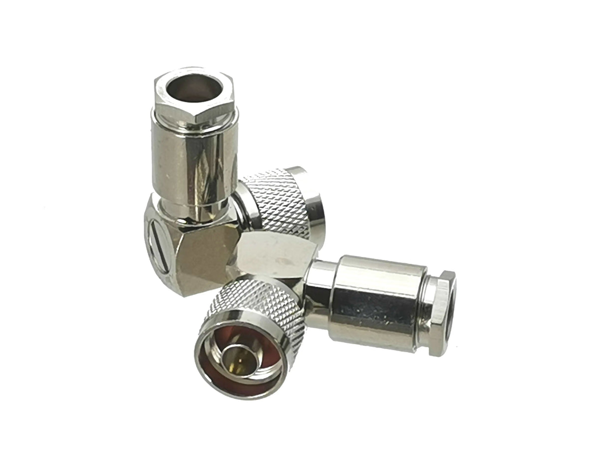1Pcs Connector N Type Clamp For RG58 RG142 / RG8X LMR240 / RG5 RG6 / RG8 LMR400 RF Coaxial Male plug & Female jack