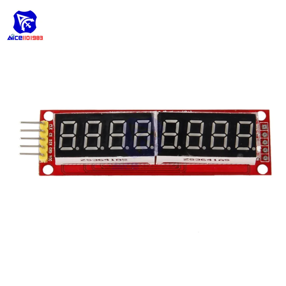 diymore MAX7219 8 Digit LED Tube Display Control Module for Arduino 3.3V 5V Microcontroller Serial Driver 7-segment