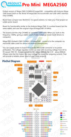 TZT Mega2560 ATMEGA16U2 / Pro Mini MEGA 2560 Mega+WiFi R3 ATmega2560 CH340G For Arduino Mega R3 Development Board ESP8266