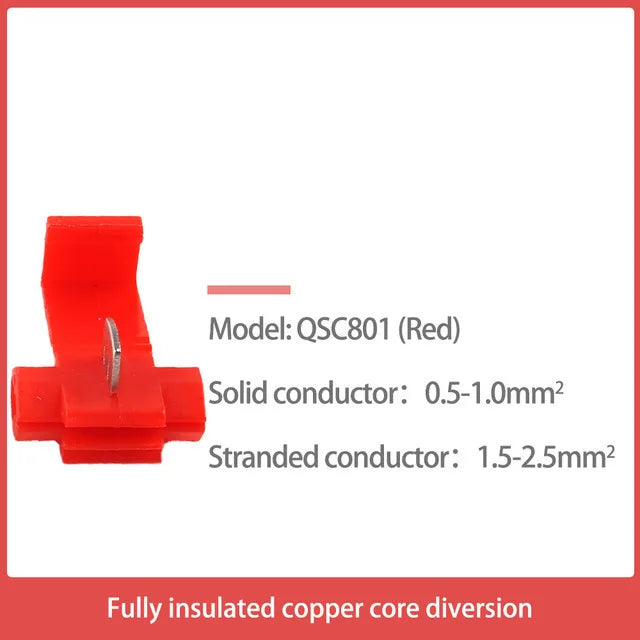 Scotch Lock Electric Wire Cable Connectors  AWG 22-18 Without Breaking Cable Insulated Crimp Splice Electrical Terminals