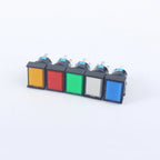 5V 12V 24V 220V 16mm Plastic Momentary LED Illuminuted Maintained Self-locking Push Button Switches Latching Push Button Reset