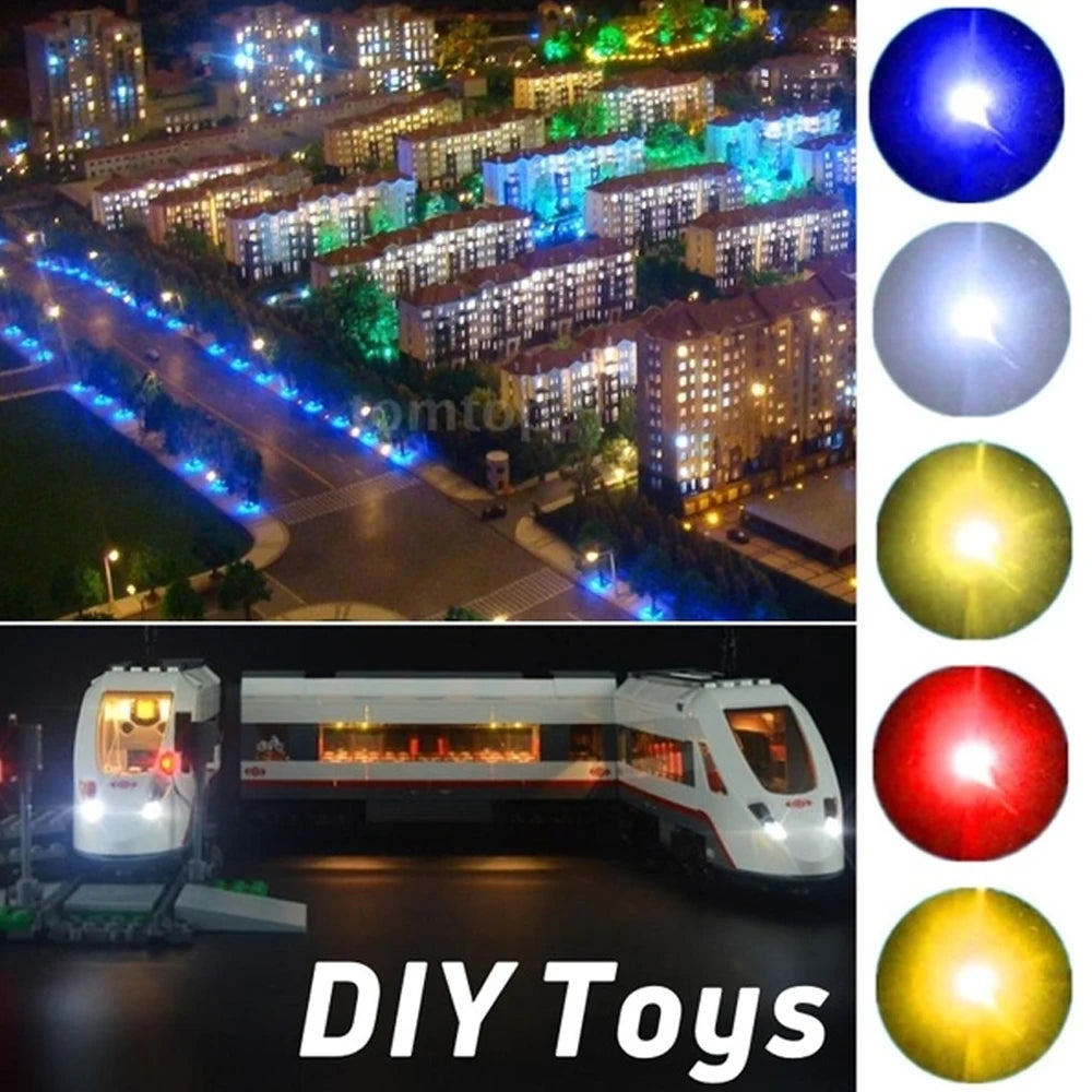 100Pcs Wired Led SMD Lamp 0402 0603 0805 1206 0201 LED Pre-Soldered Micro Litz Leads Wires 20cm For Railway Landscape Lighting