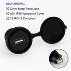 22mm USB Connector Socket Economy Cheaper Plastic Type USB2.0 Socket Female A to Female A