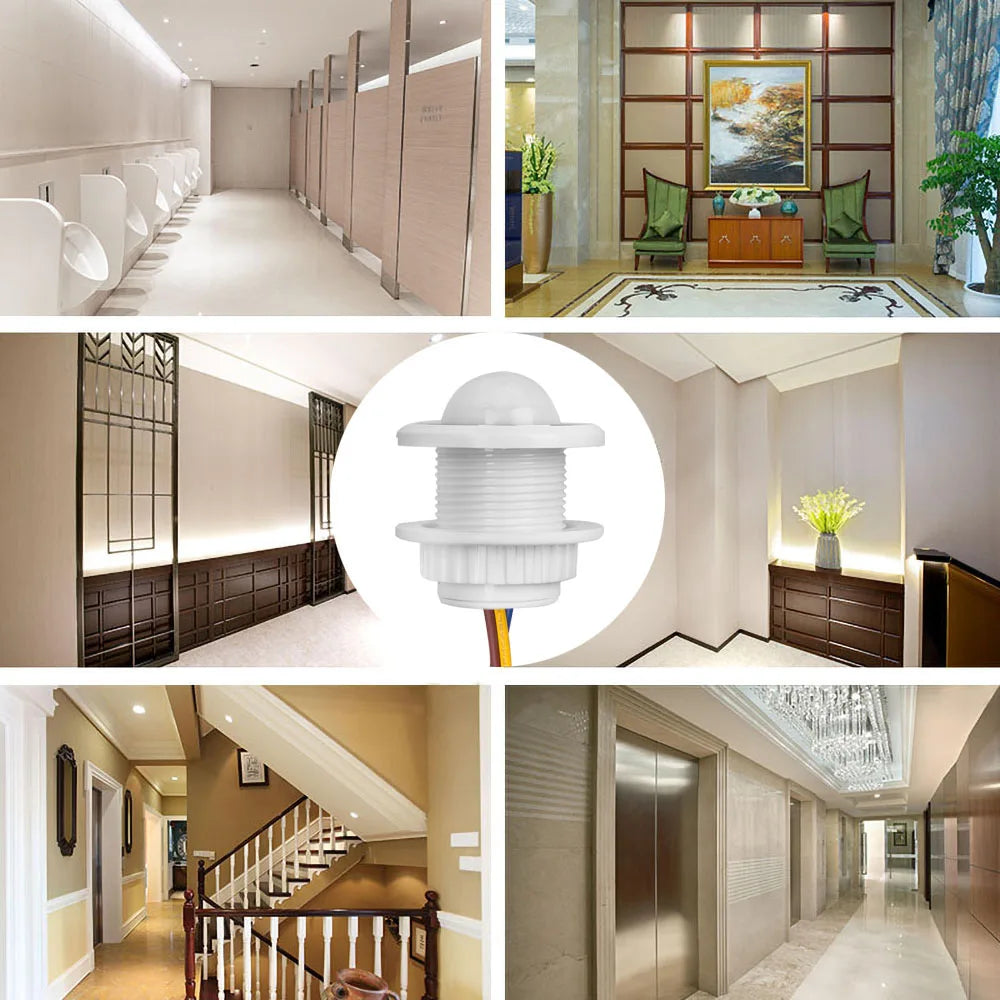 110V 220V Mini PIR Sensor Detector Smart Switch  LED PIR Infrared Motion Sensor Detection Automatic Sensor Light Switch