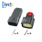 1 Set 2 3 4 6 8 12 16 20 2Pin Way Molex Car Waterproof Connector Tail Lamp Male Female Socket Plug 33471-0301 33472-0601