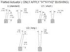 Salecom T80-T U/U2 Series Flat Handle Remote Control Mini Toggle Switch 6.35mm Panel Mount 5A/125VAC