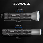 4 in 1 Multicolor Zoom Led White/Red/Green/Blue Lighting Flashlight Outdoor Hunting Photographic Selfie Hiking Camping Totch