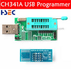 New ch341a bios usb programmer sop8 test clip soic8 sop16 1.8V adapter w25q64 mx25l6405 mx25l6405d 24 25 usb eeprom programmer