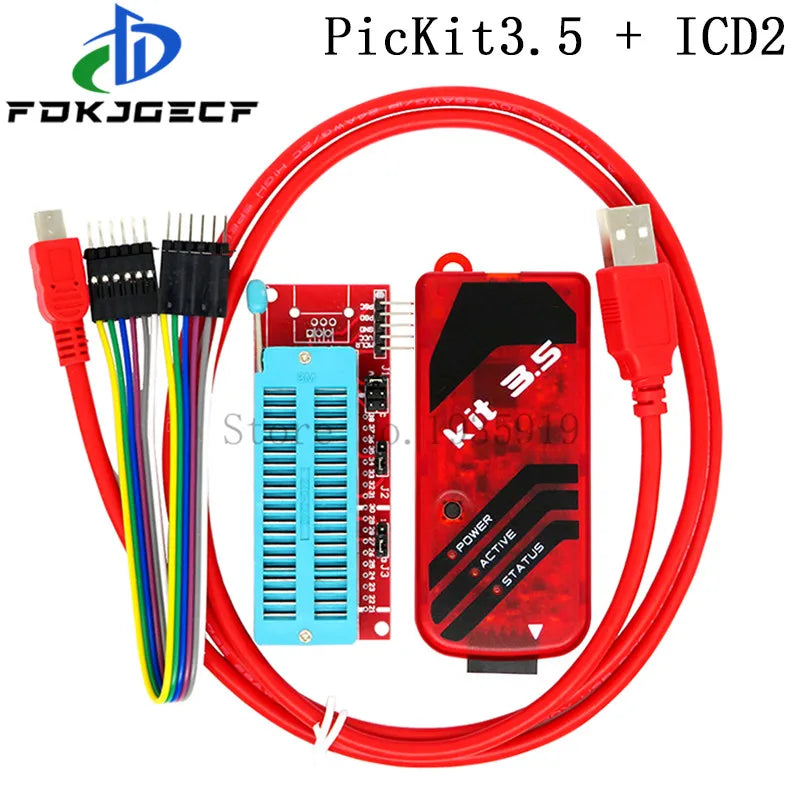 PICKit2 PICKIT3 PICKit3.5 Programmer + PIC ICD2 PICKit 2 PICKIT 3 PICKIT 3.5 Programming Adapter Universal Programmer Seat