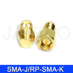 5Pcs Javino Adapter SMA / RP-SMA to SMA / RPSMA Male Plug & Female Jack Straight & Right angle RF Coaxial connector