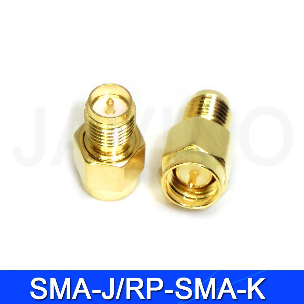 5Pcs Javino Adapter SMA / RP-SMA to SMA / RPSMA Male Plug & Female Jack Straight & Right angle RF Coaxial connector