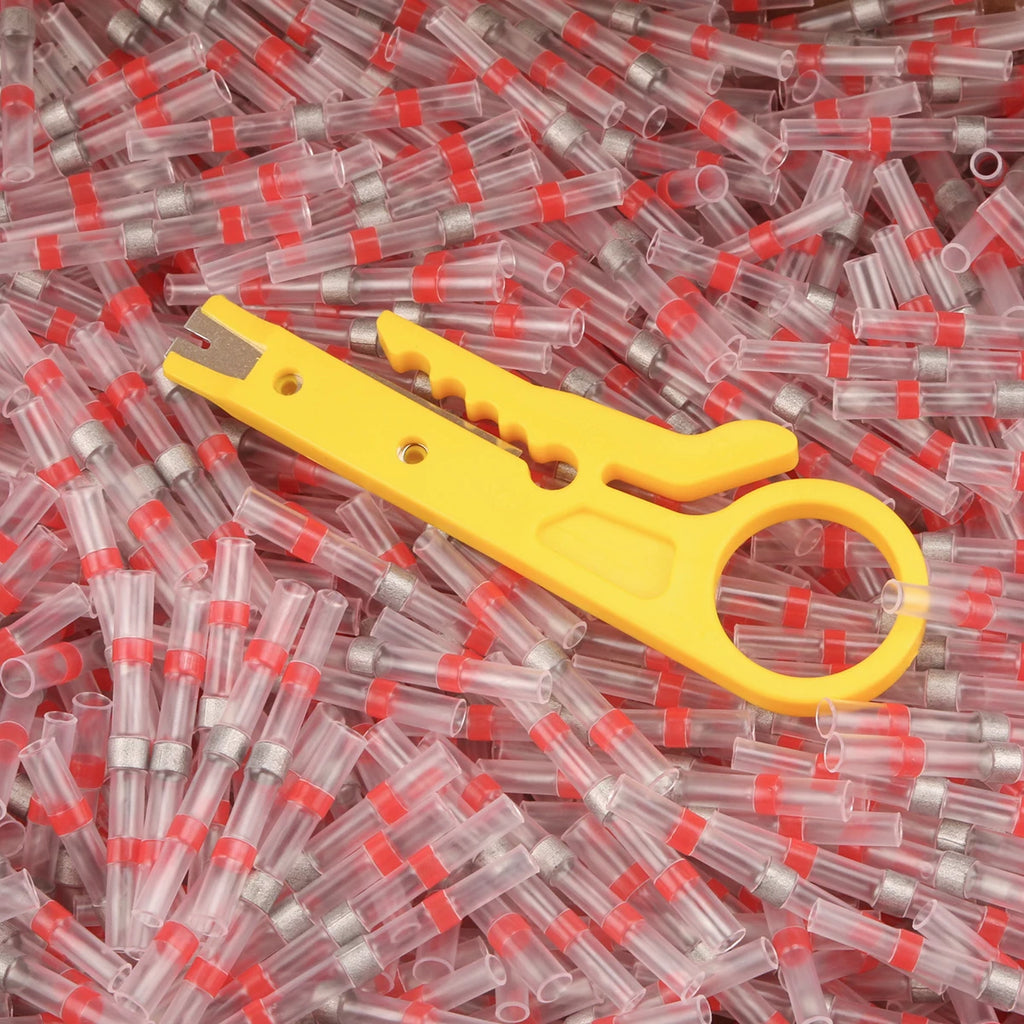 Solder Seal Heat Shrink Waterproof Butt Wire Connectors Terminals Electrical Copper with A Soldering Sleeve Bullet Connector