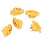 5pcs XT60E-M Mountable XT60 Male Plug Connector Model Aircraft Power Battery Plug Fixed Version Male XT60E1-M