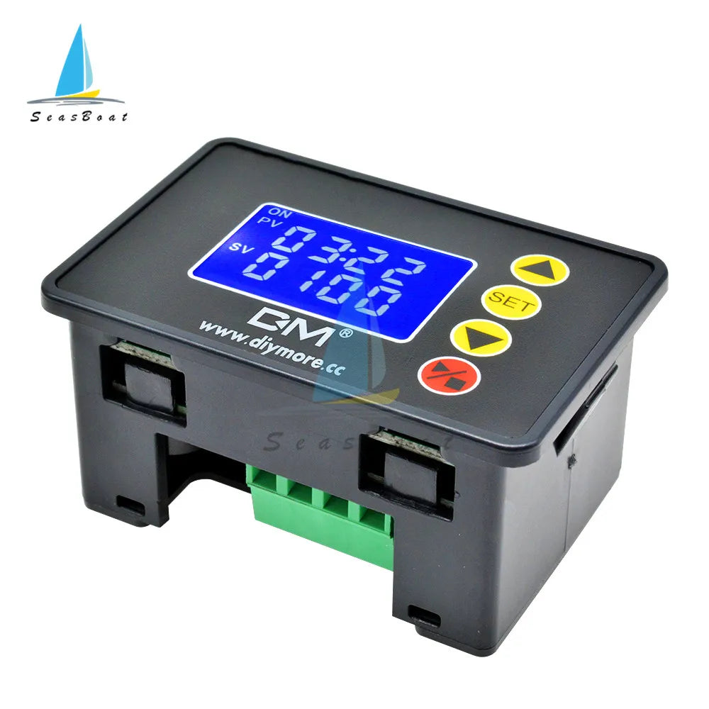 1.37 inch LCD Display Microcomputer Time Controller Programmable Digital Time Delay Relay 12V 24V 110V 220V LED Digital Relay