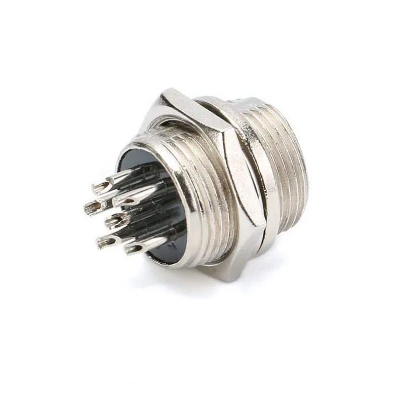 1/5Pcs GX16 2/3/4/5/6/7/8 Pin 16mm Circular Aviation Male Socket Plug Wire Panel Connector Adapter