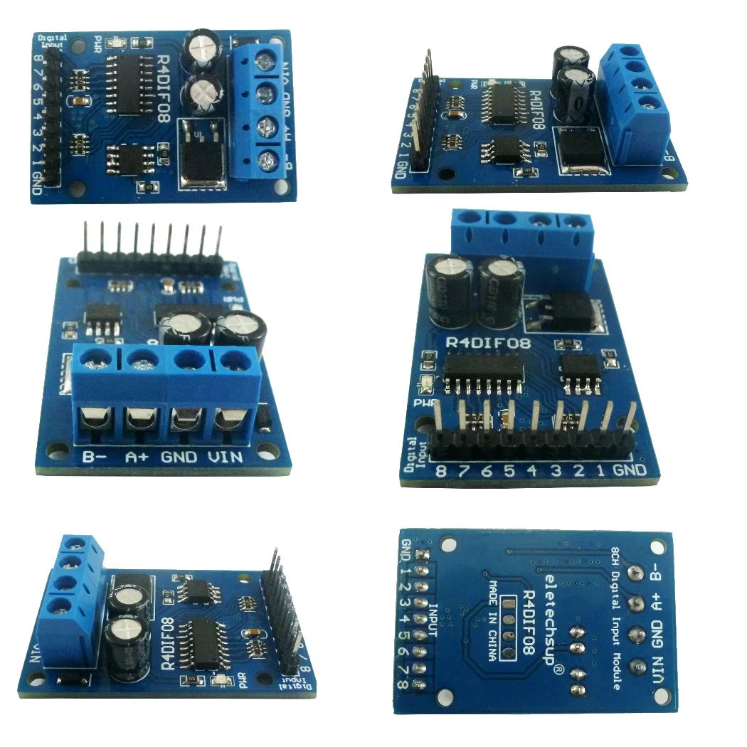 8 Digital Switch RS485 Acquisition Board TTL LvTTL CMOS IO for PLC Expand Relay Industrial Automation