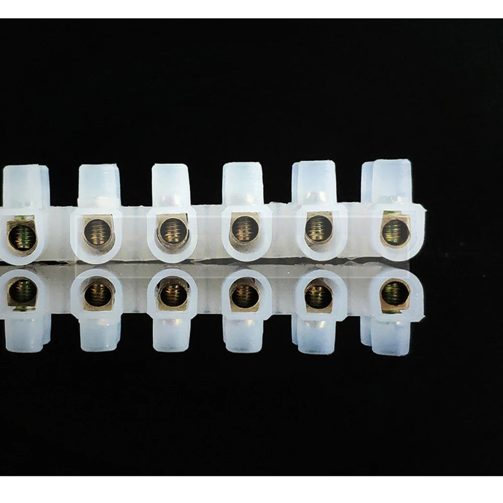 Plastic terminal block Wire connector 5A 10A Dual Row 12 Positions Screw terminal block cable connector Electric Barrier Strip