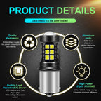 2X P21W led 1156 T20 W21/5W 7443 P21/5W 1800LM W21W Car Bulb 7440 BA15S BAY15D PY21W Auto DRL Light White 1157 LED Brake Light
