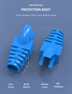 (50pcs/pack) Network RJ45 Cable Boots Plastic Protective Sleeve Strain Relief For Cat5e Cat6 Modular Plug Protection