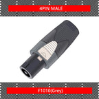 10PCS Speaker Powercon connector NL4FX Speakon 4 Pole Plug Male Professional audio power plug Red&Blue