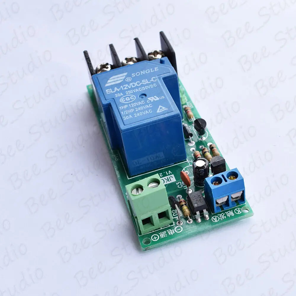 DC12V Multifunction Delay Timing on/off Optocouple Relay Module 30A Switch Timer