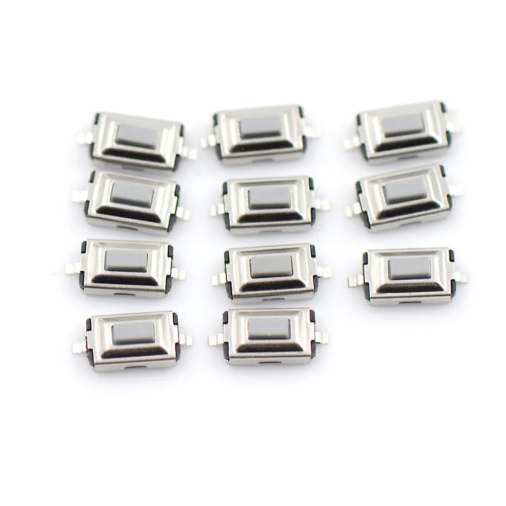 20Pcs 3*6*2.5mm 2Pin SMD Red/White Push Button Switch Microswitch Tact Switch 3X6X2.5 Car Remote Control Key Button Switch