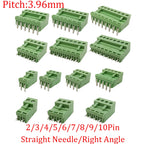 5Pair KF2EDG 15EDG 2-12Pin PCB Screw Terminal Block 3.5/3.81/ 3.96/5.08mm Right Angle/Straight Needle Plug Socket Wire Connector