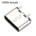2-5pcs TYPE-C Micro USB SMT Connector Vertical Plug-in Board 16 Pin Jack Socket Female For MP3/4/5 Other Mobile Tabletels