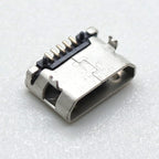 10pcs Micro USB Female Base 5p Plug-in Type B 6.4Dip Speaker Charging Base with Column Straight Edge USB Data Connector