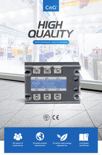 CG 3 Phase 10A 25A 40A DA 60A 80A 100A 150 200A Three Phase SSR 3-32V DC Control 24-480V AC Solid State Relay SSR AC Three DC-AC