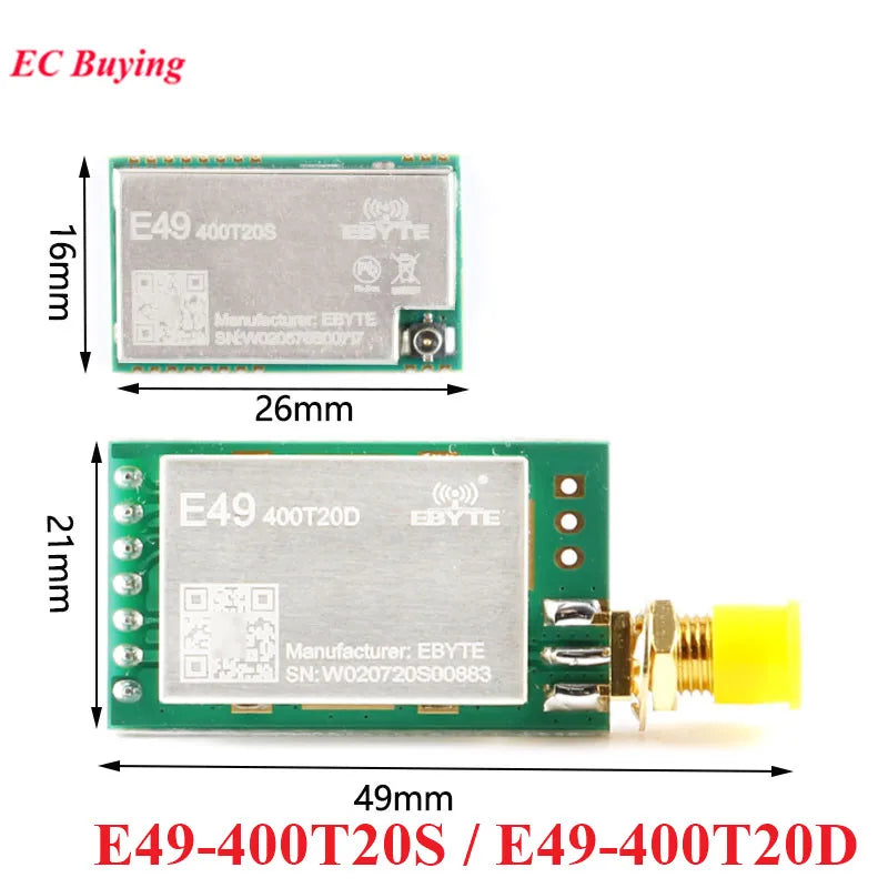 433MHz 470MHz RF Wireless Module UART 20dBm SX1278 LoRa Radio Frequency GFSK Data Transmitter Receiver Board 400T20S 400T20D