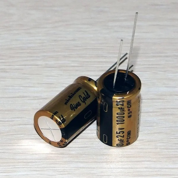 30PCS/lot Original nichicon (fine gold) FG series 6.3V-100V fever capacitor audio aluminum electrolytic capacitor free shipping