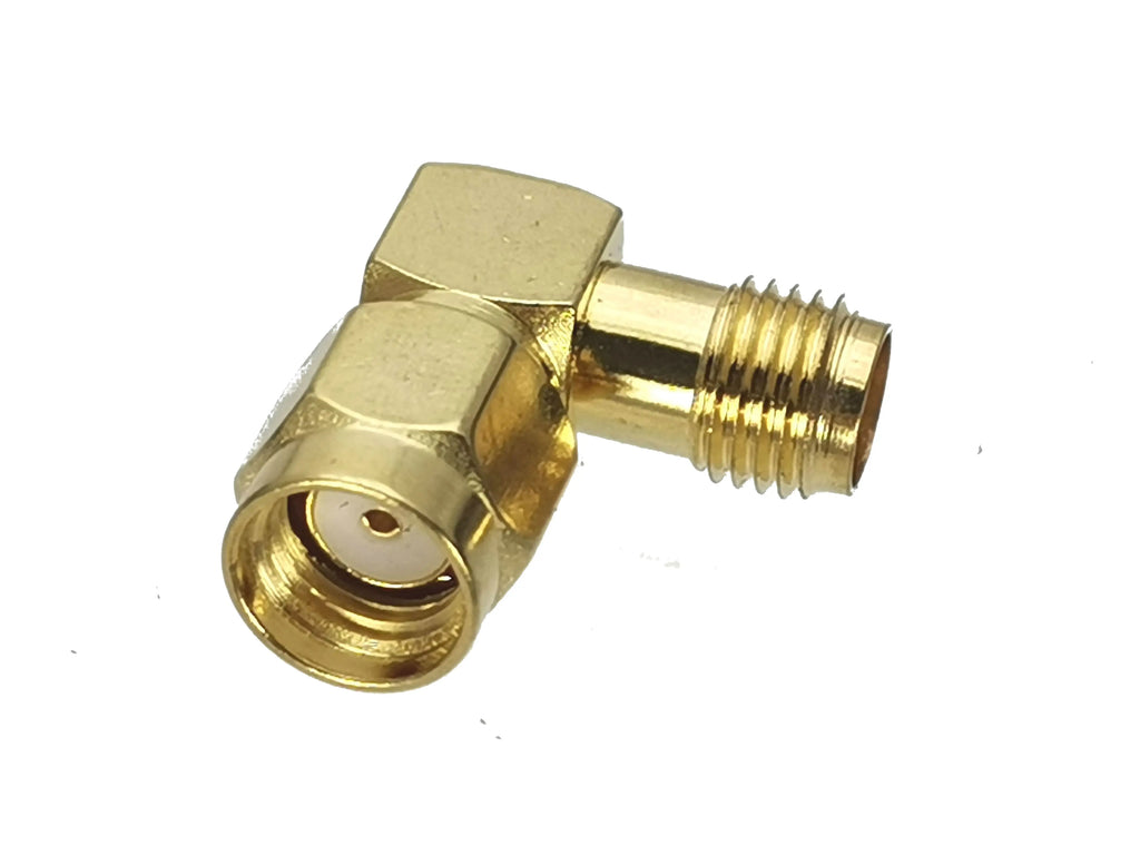 1pcs Connector Adapter SMA RP-SMA to SMA RPSMA Male Plug & Female Jack Straight & Right angle RF Coaxial Converter New Brass